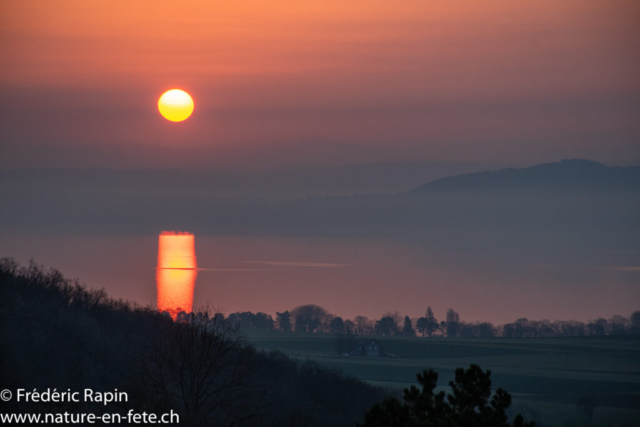 Lever de soleil sur le Lac de Neuchâtel